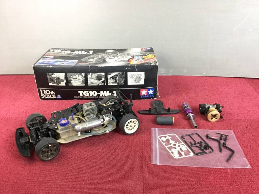 TAMIYA タミヤ TG10-Mk.1 エンジン式RCカー 元箱/パーツ1袋付き＊