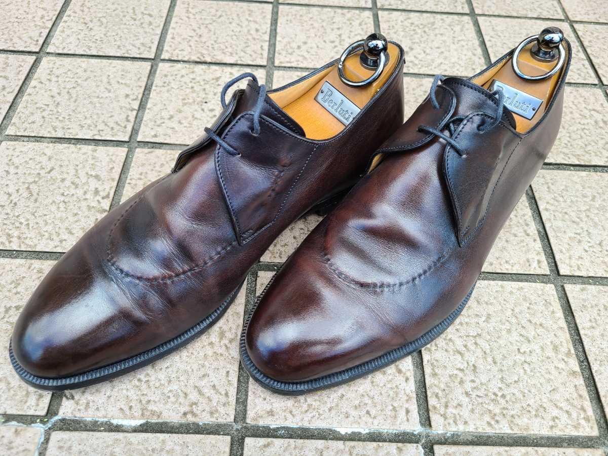ベルルッティ 7 berluti プレーントゥシューズ 25.5cm サントーニ 