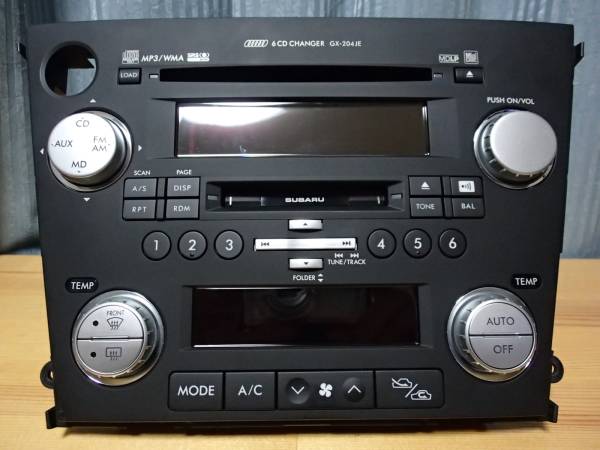 送料無料 スバル レガシィ BP5 BL5 6連奏CD/MD GX-204JE
