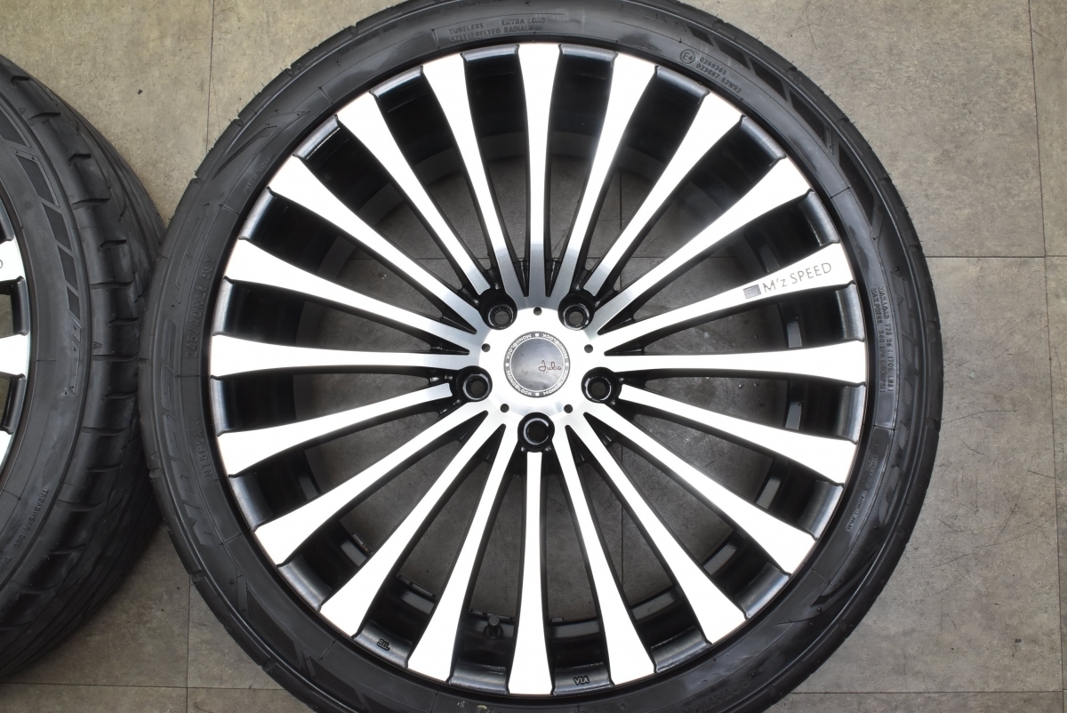 【程度良好品】M’z Speed ジュリア 666 モノブロック 20in 8.5J +35 114.3 ニットー 245/40R20 アルファード ヴェルファイア エルグランド | 0 Julia SPEED&frasl;エムズスピード 666モノブロック｜フジ M