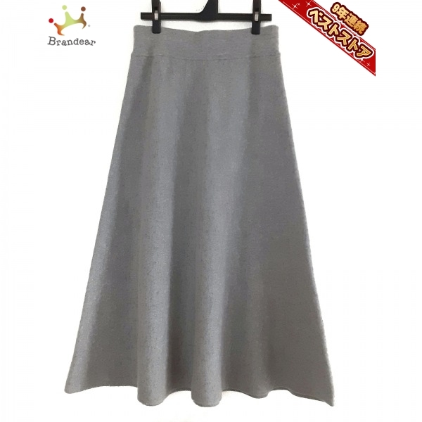  エブール ebure ロングスカート - グレー レディース マキシ丈/ニット ボトムス(その他)｜売買されたオークション情報、yahooの商品情報をアーカイブ公開 - オークファン その他