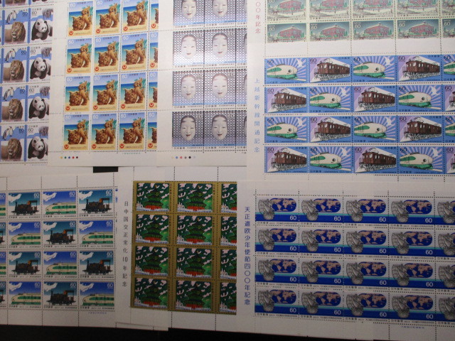 記念切手 82年発行・8種(60円) 8シート 混合 一昔前に収集や投資対象と