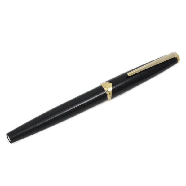 MONTBLANC モンブラン 121 万年筆 18Kペン先 ブラック×ゴールド【いおき質店】