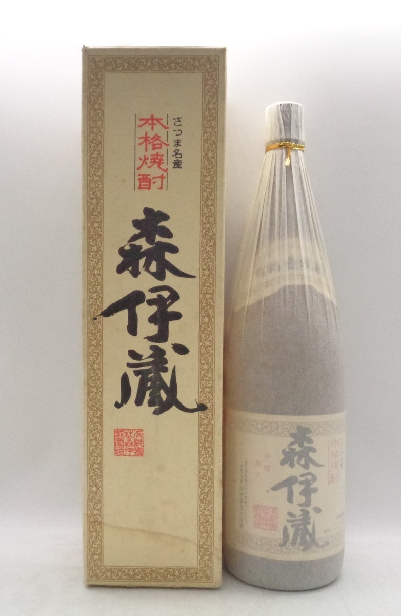 飲料・酒 未開栓 1800ml 森伊蔵 本格芋焼酎 かめ壺 包装袋入り