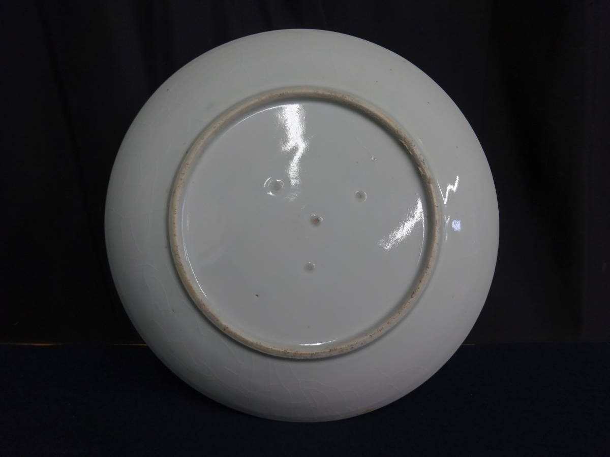 古伊万里 江戸後期 | 椿 鳳凰 孔雀 完品 染付芙蓉手花鳥図七寸皿 iichi