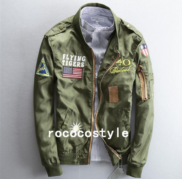 1円から 新品 FLYING TIGERS フライトジャケットXXL GREEN K19