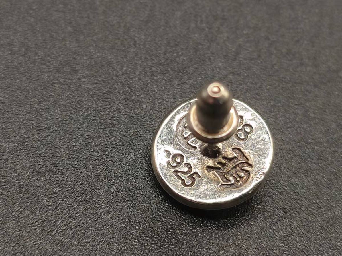 大人気 1円から クロムハーツ シルバー クロスボールスタッド ピアス 
