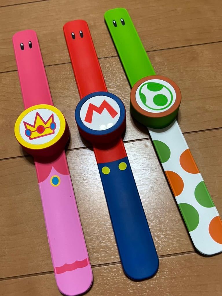 【バラ売り可】USJ パワーアップバンド 3種セット マリオ ピーチ ヨッシー ユニバーサルスタジオジャパン スーパーニンテンドーワールド パワー