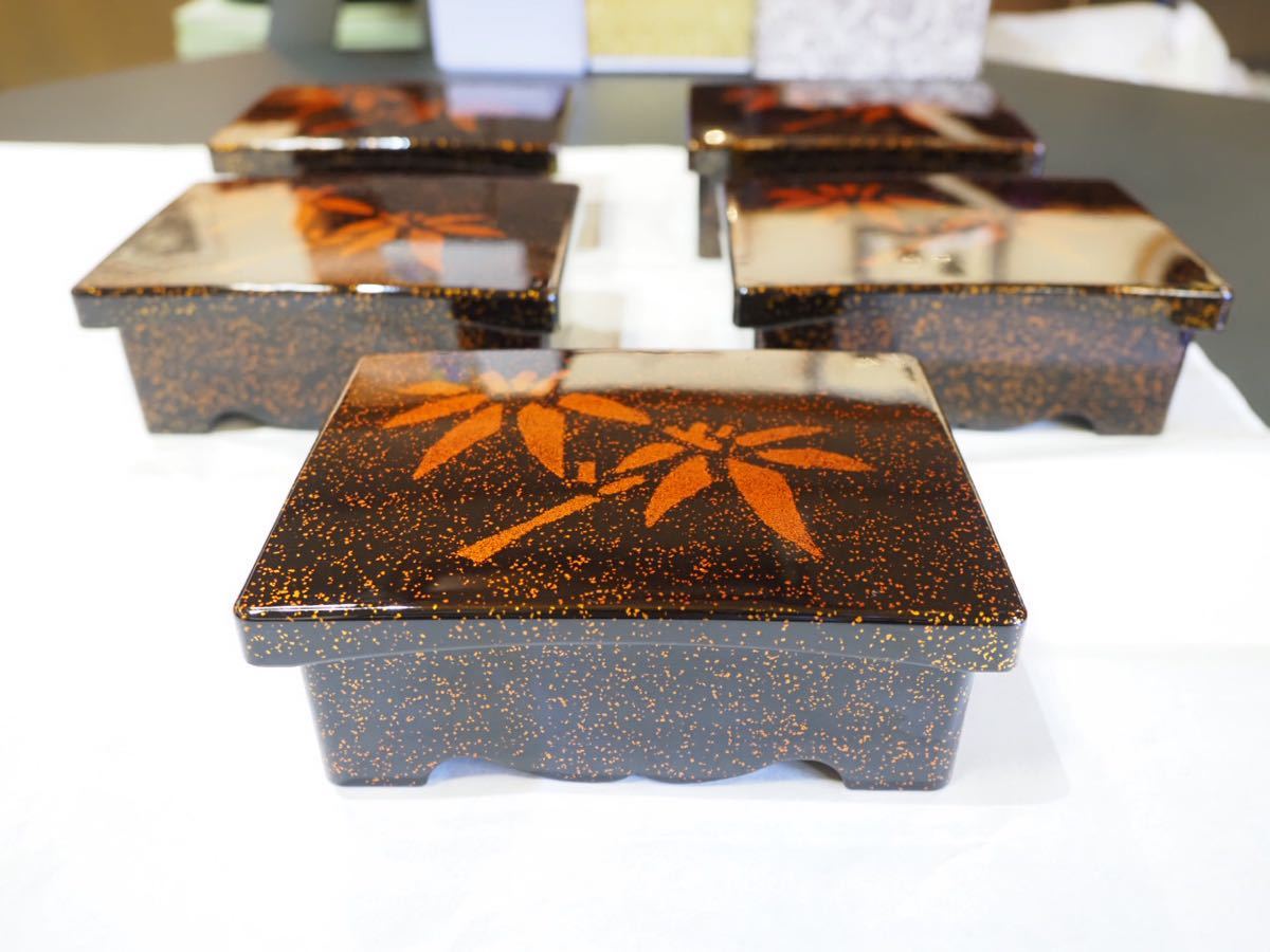 未使用［傷有り］15個セット うなぎ重箱 丼重 樹脂製 漆器蒔絵調 蔵出品
