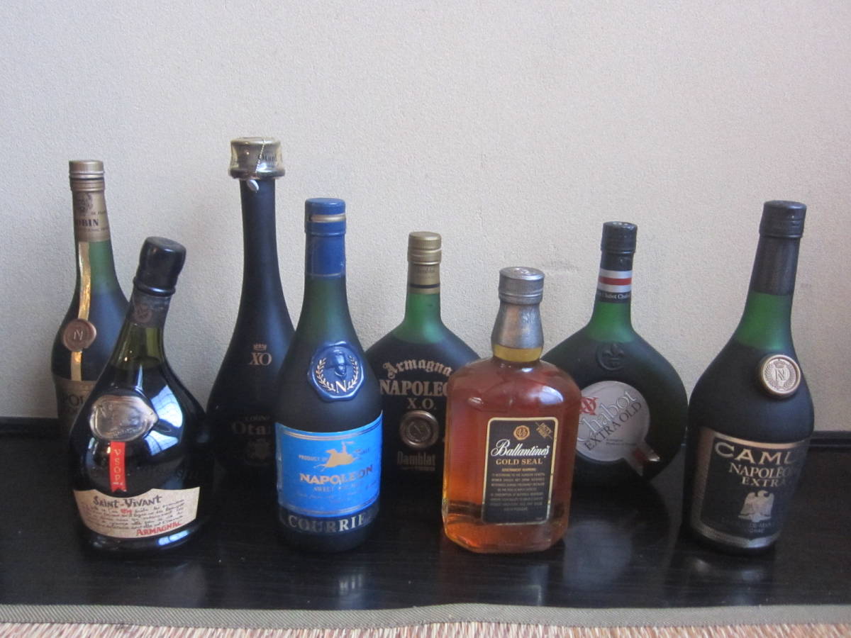 ブランデー ウイスキー 古酒 まとめ売り 4本セット XO VSOP含む 未開栓