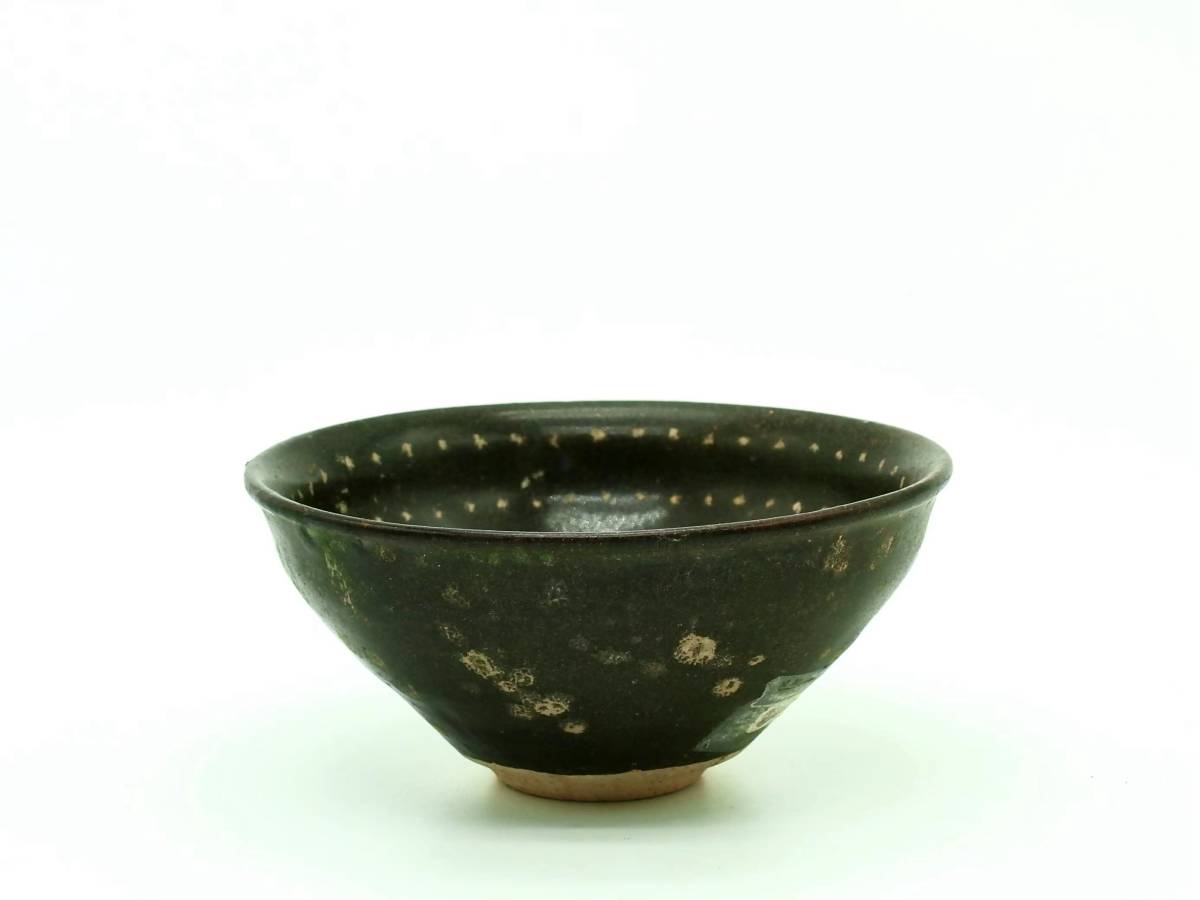 唐物　宋時代　天目　茶碗　時代物 時代唐物 宋 吉州窯 星絵 天目茶碗／時代の直しあり 美品 【公式通販】