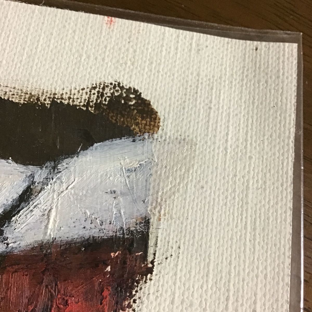雪の小樽運河 友成 晴雄 油絵 友成晴雄 『雪の小樽運河』 油彩