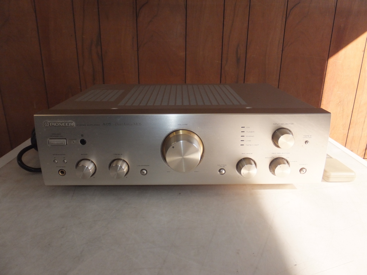 Pioneer ステレオアンプ A-D5 ☆パイオニア PIONEER ステレオプリメインアンプ A-D5 100V 160W 50