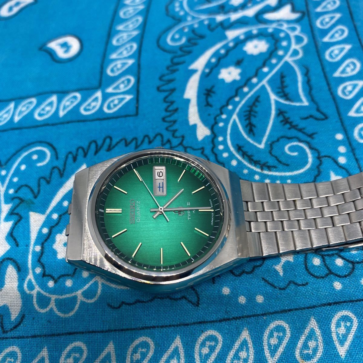 美品 SEIKO セイコー QUARTZ クォーツ TYPEⅡ タイプ2 7123-8010 