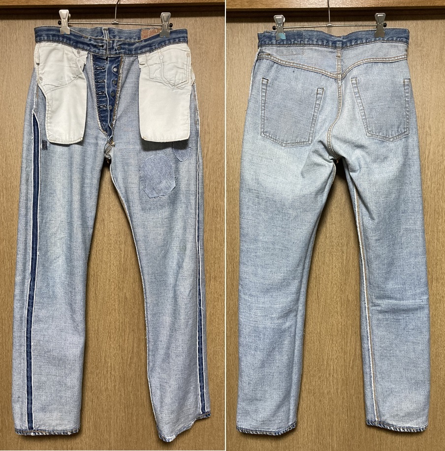 70's Levi's 501 66前期 W30～W31 赤耳 リーバイス リペア ヒゲ