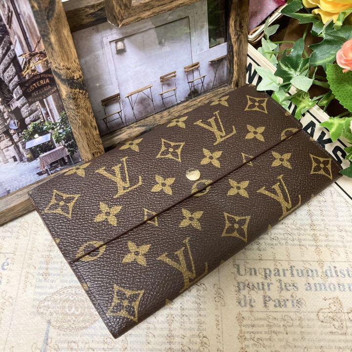 LOUIS VUITTON ポシェット・ポルトモネクレディ モノグラム 長財布 