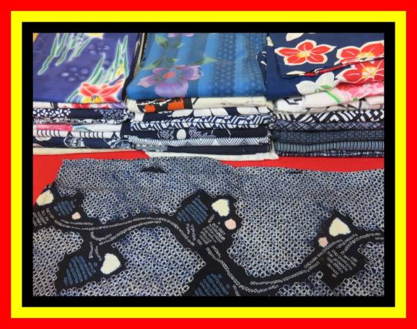 ■大量浴衣２５点■着用可能有■有松鳴海絞■リメイク