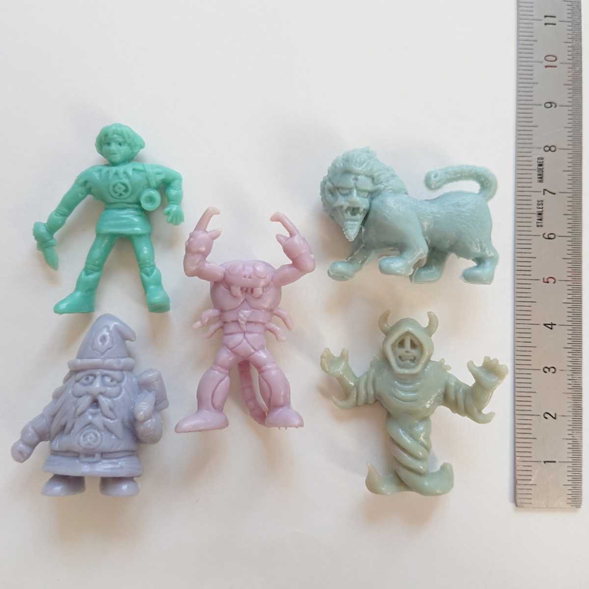 ネクロスの要塞 フィギュア 消しゴム 5体 昭和 当時もの レトロ ゴム  