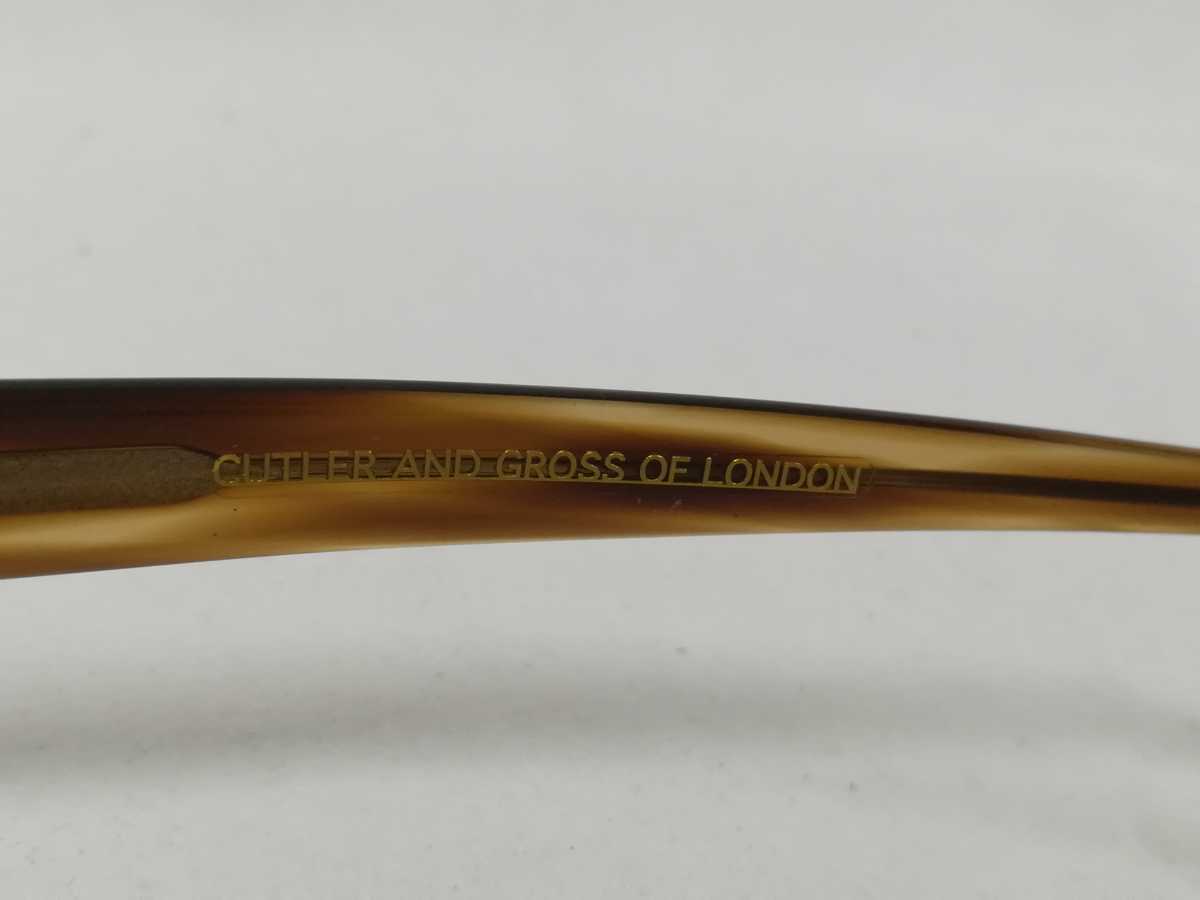 美品 CUTLER AND GROSS カトラーアンドグロス サングラス 0264S べっこう 1105 AND CUTLER カトラーアンドグロス GROSS(カトラーアンド サングラス 蒲池眼鏡舗