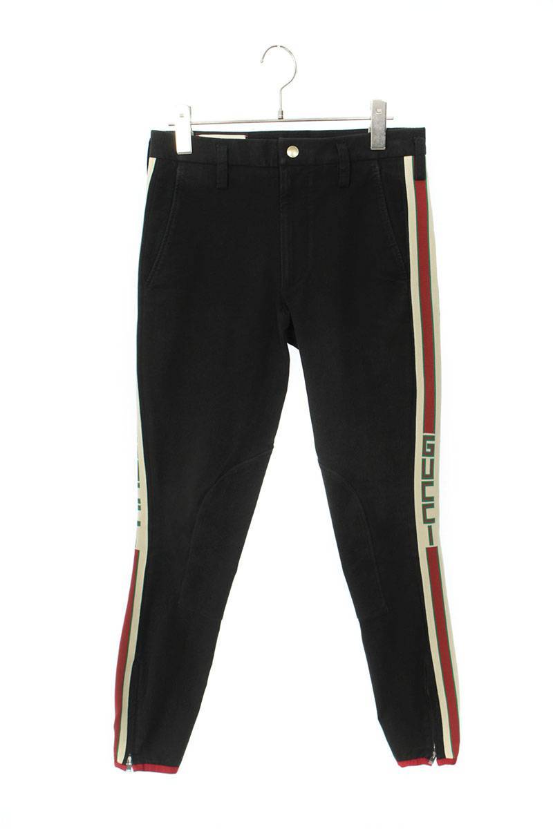 ［DESEAR 様］GUCCI サイドラインギャバジンパンツ メンズ46 グッチ GUCCI 495695 Z7576 サイズ:44 サイドラインギャバジン