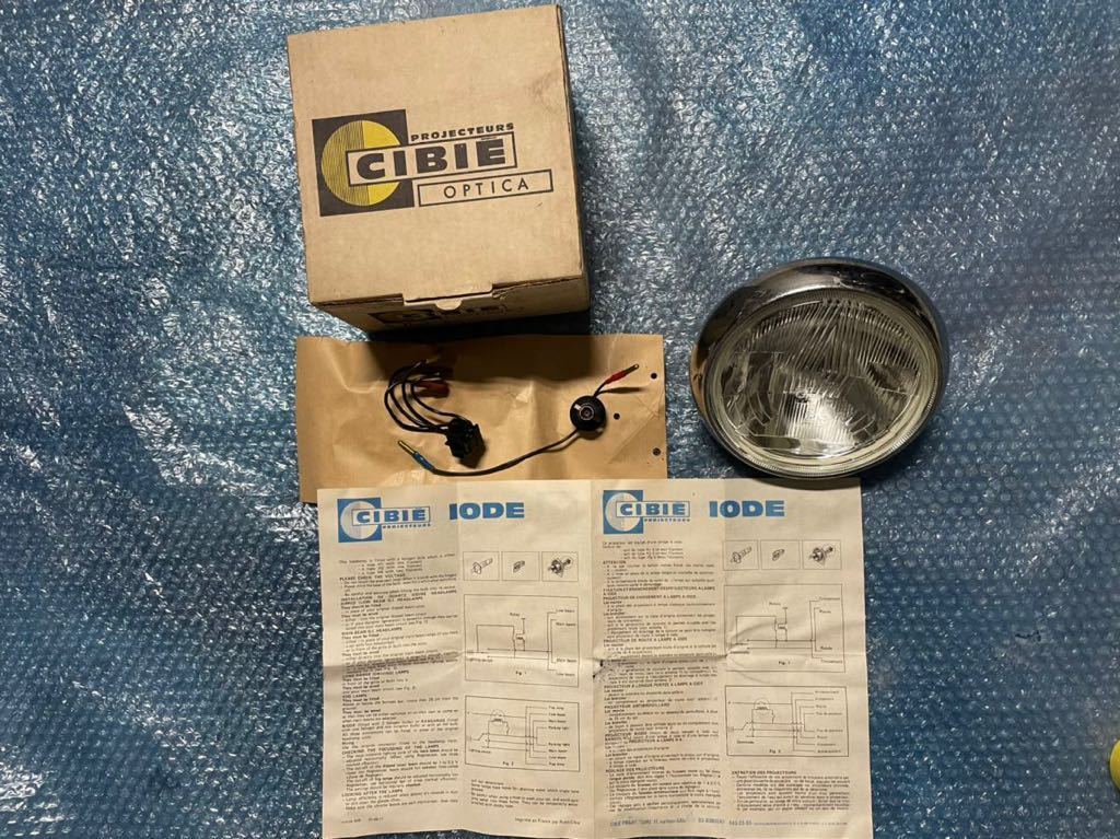 CIBIE シビエ 160パイ 凹み レンズ 新品未使用 箱付き 当時物 cb400f