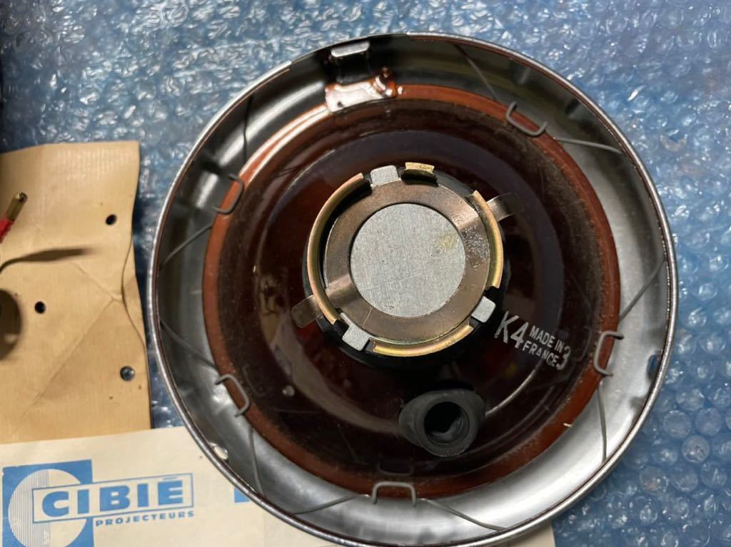CIBIE シビエ 160パイ 凹み レンズ 新品未使用 箱付き 当時物 cb400f