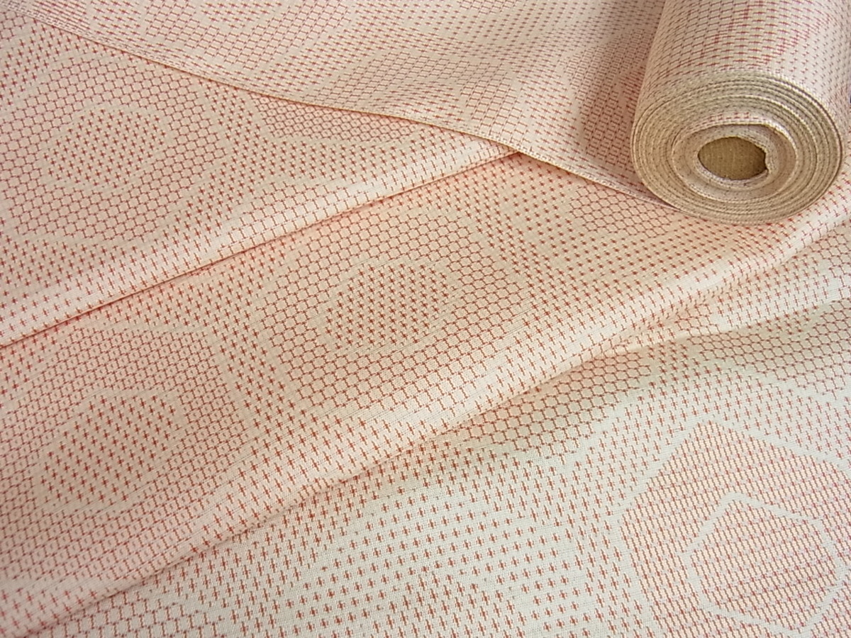 平和屋着物□上質な紬 反物 着尺 西陣織 亀甲文 逸品 未使用 ccc1743 