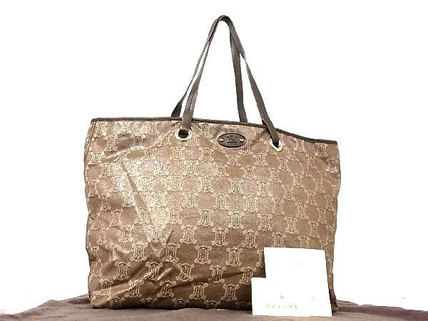 美品CELINE マカダム柄 ボストンバッヌメ革良い色ツヤの傷の無い美品 本革 美品CELINE マカダム柄 ボストンバッヌメ革良い色ツヤの傷の無い美