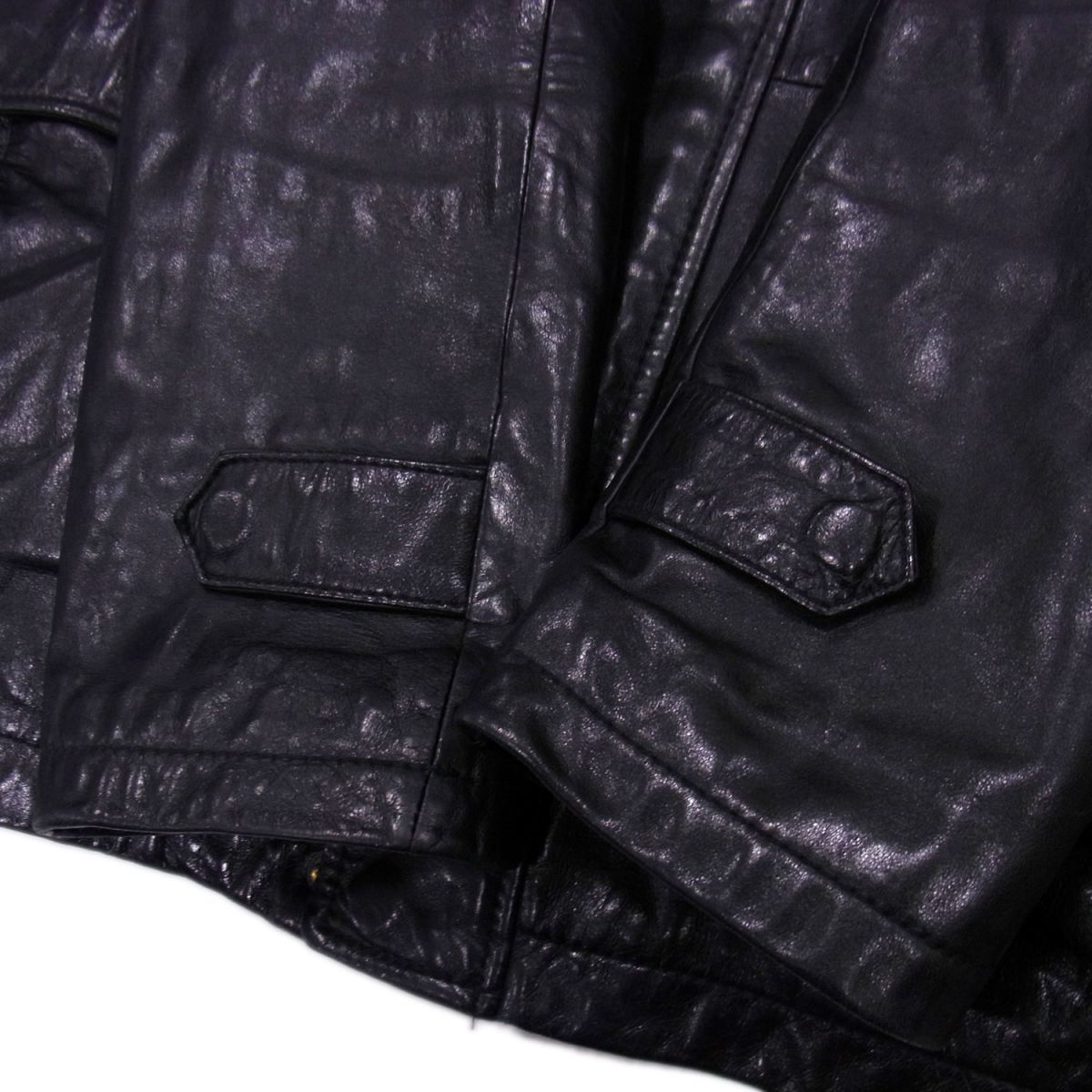 ○インスパイア M-65タイプ ラムレザージャケット ミリタリー  