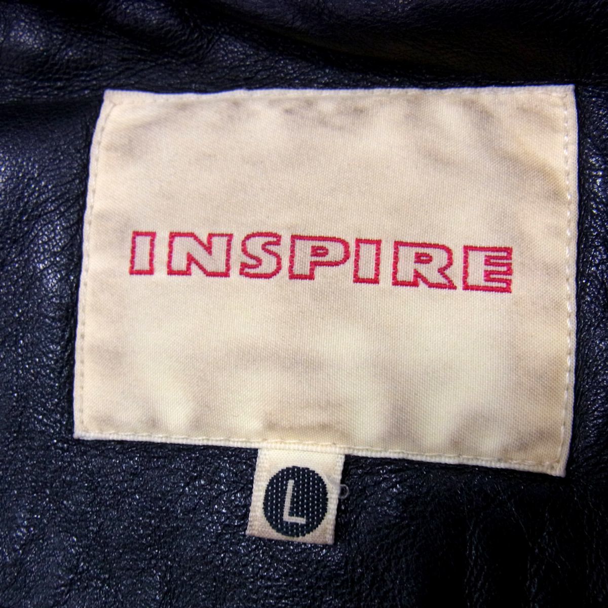 ○インスパイア M-65タイプ ラムレザージャケット ミリタリー  