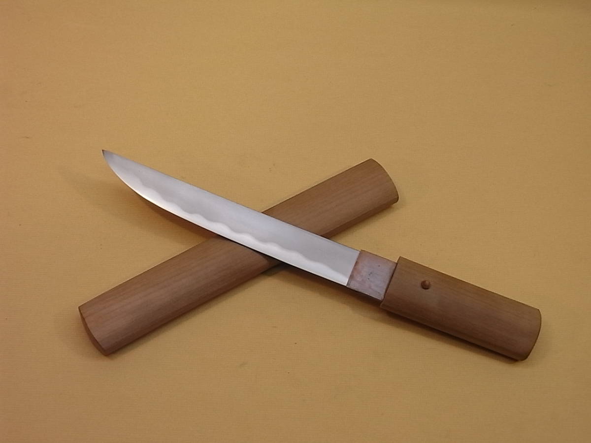 短刀 日本刀 玉鋼 刃長14.9cm - 創作ナイフ 合法品 小刀 Yahoo 短刀