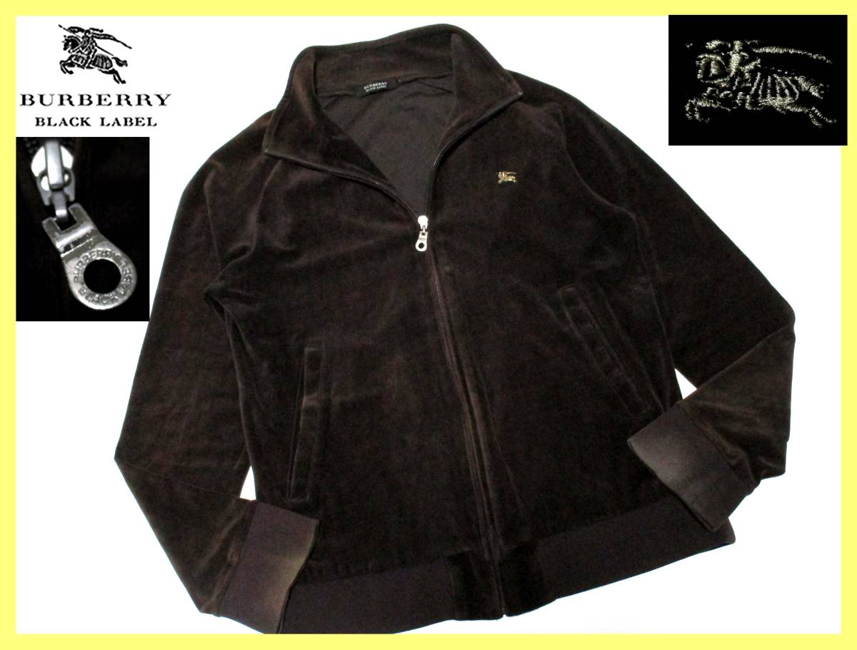 未使用級✨バーバリー シャドーチェックフード付ブルゾン 撥水 黒系 Ｌ BLACK LABEL CRESTBRIDGE（ブラックレーベル クレストブリッジ