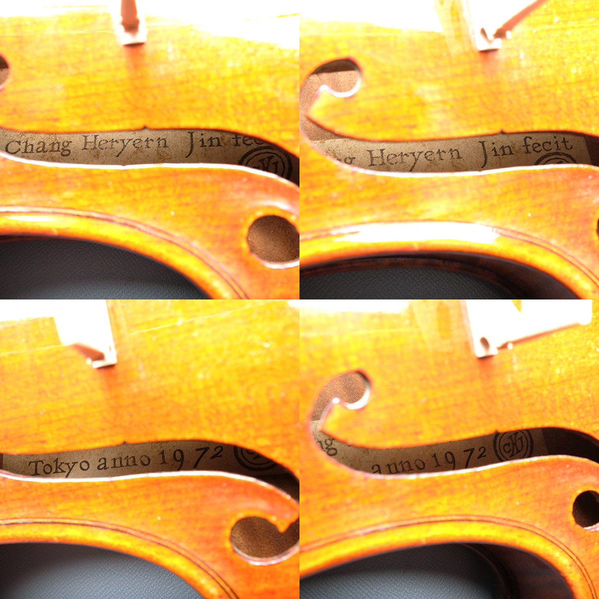 ☆超希少品☆ 陳 昌鉉 1972年製(本人の手紙付属)　Violin　　　ちんしょうげんヴァイオリン_7