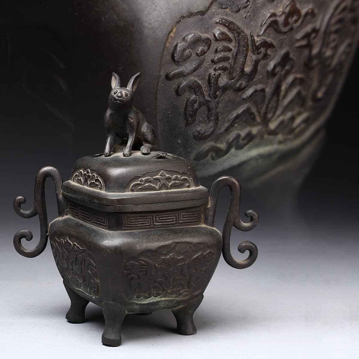 銅製 法器 手揺鈴 五股金剛密鈴 金剛杵銅鈴 装飾品 工芸品 置物 金銅五