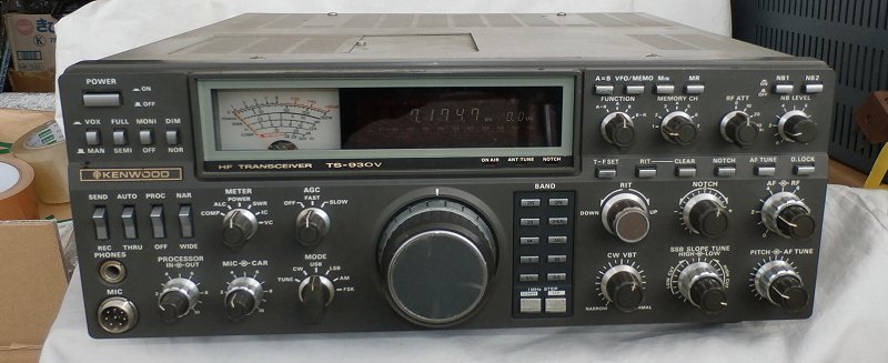 ケンウッド/TS-930V HFトランシーバー TS-930V ケンウッドHF 100W改 送受信可もジャンク扱い ケンウッドTS-930V
