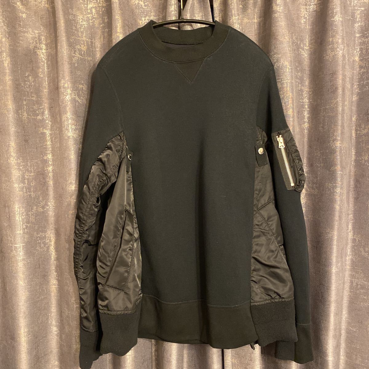 sacai man SCM-032 Sponge Sweat MA-1 Pullover サカイ スエット sacai 