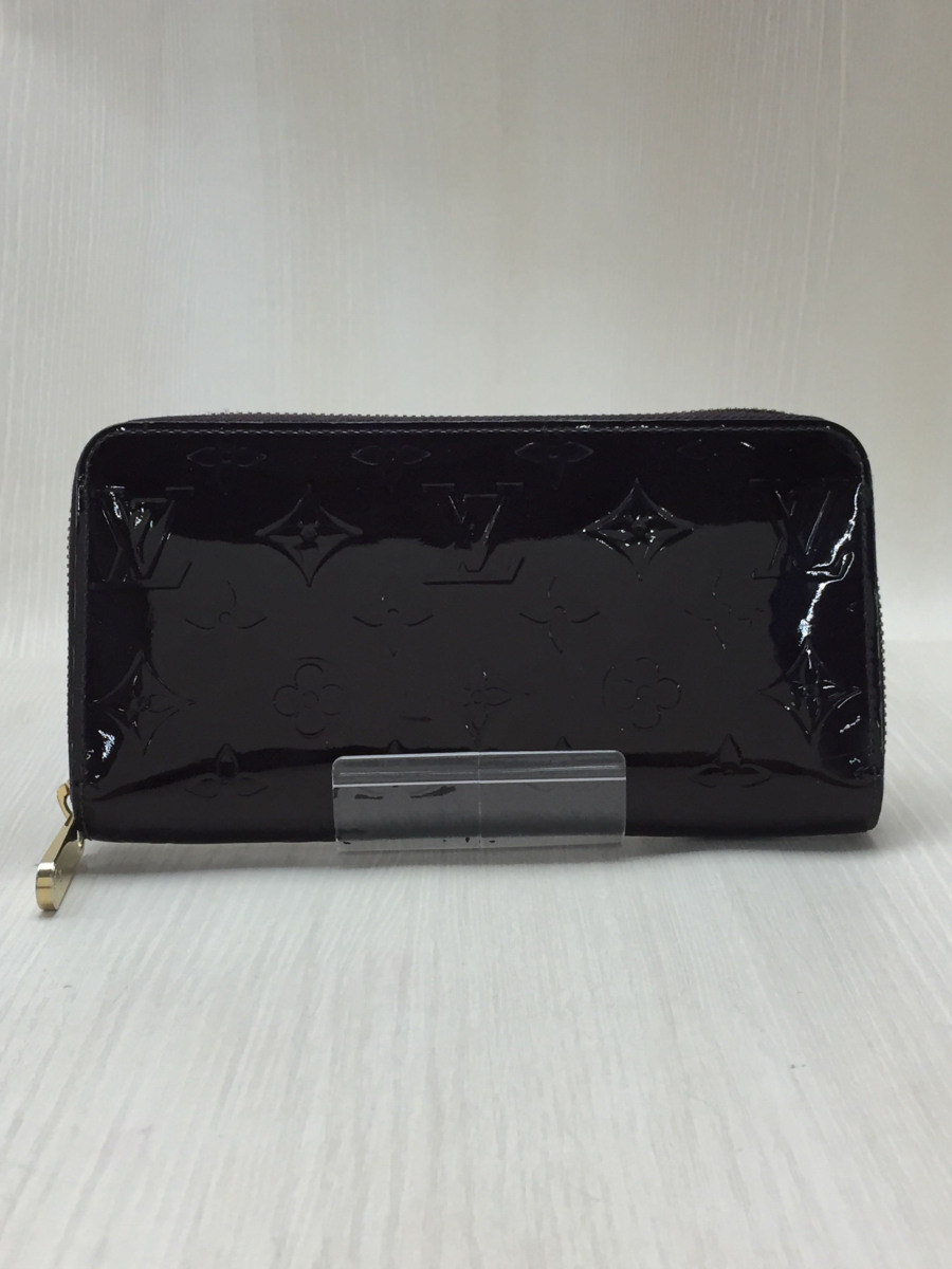 LOUIS VUITTON◆ジッピー・ウォレット_モノグラムヴェルニ/エナメル/PUP/箱有/総柄