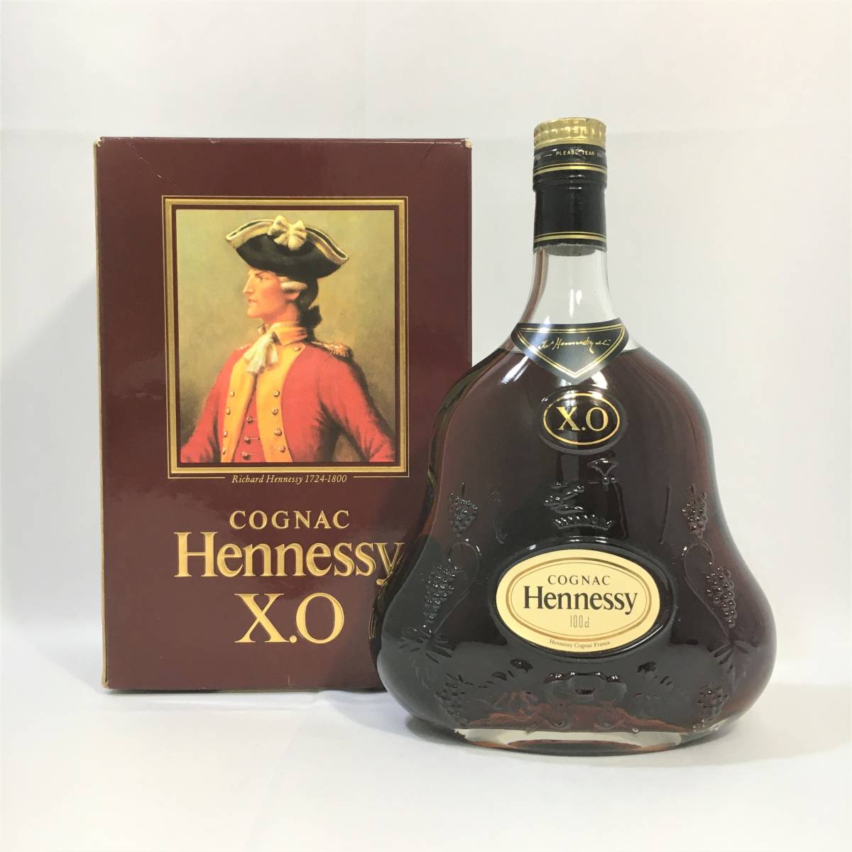 ヘネシー Hennessy XO 金キャップ クリアボトル 箱付 1000ml 40