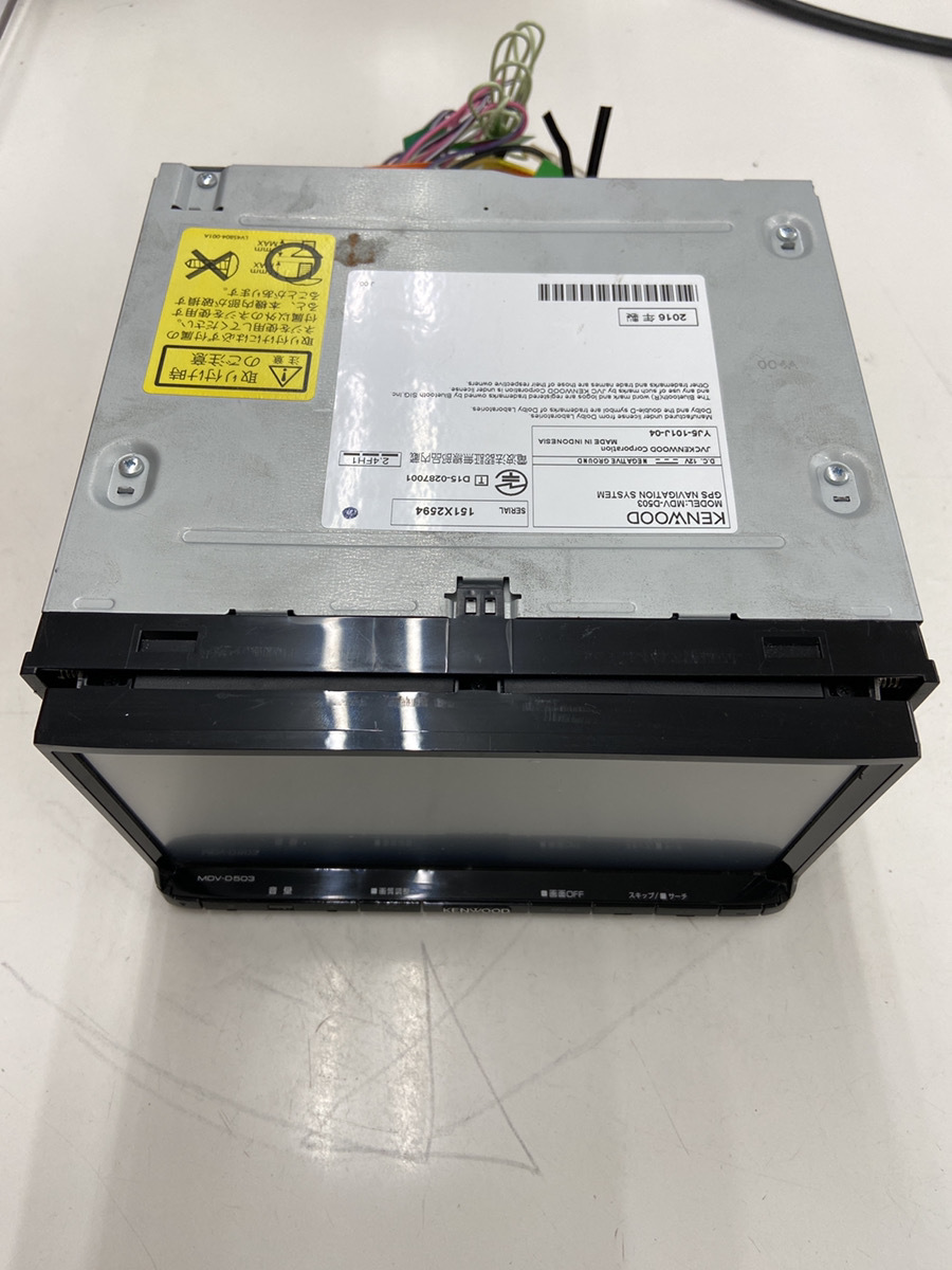 DV-D503 ケンウッド 彩速ナビ 2016年製 地デジフルセグTV CD/SD/DVD/Bluetoothオーディオ対応 メモリーナビ