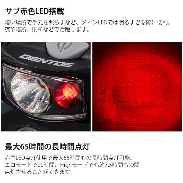 Gentos ジェントス Led ヘッドライト Cp 095d 電池式 耐塵 防滴 赤色led 90 可動 小型 コンパクト 登山 アウトドア 釣り 防災 懐中電灯 ヘッドランプ 売買されたオークション情報 Yahooの商品情報をアーカイブ公開 オークファン Aucfan Com