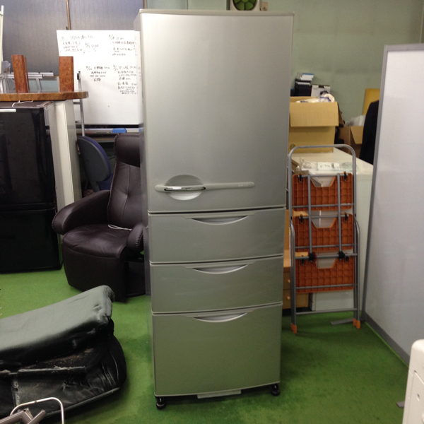 SANYO SR-361K(S)-1 ノンフロン冷凍冷蔵庫 357L 4ドア 2006年製