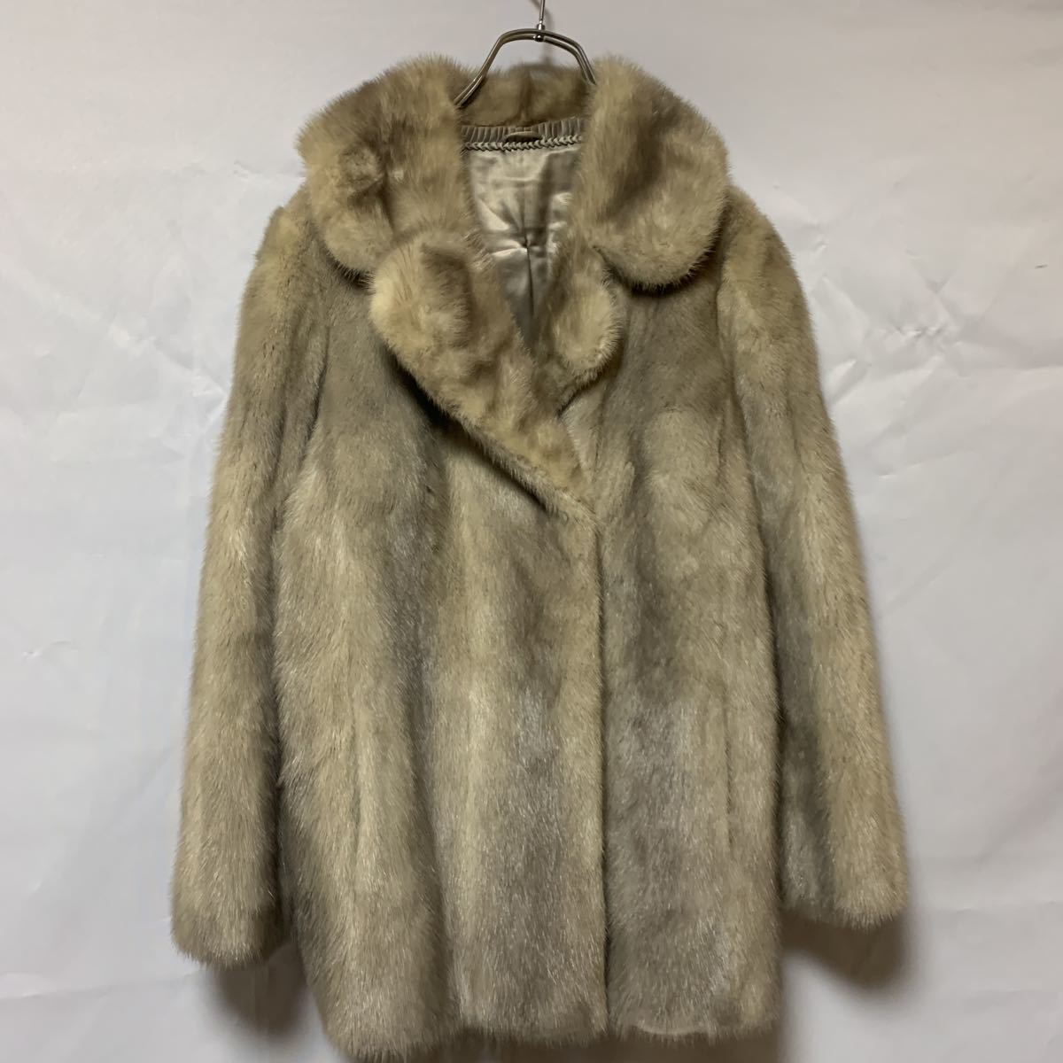 ミンク リアルファー SAGA MINK 毛皮 1円 コート ハーフコート 1円