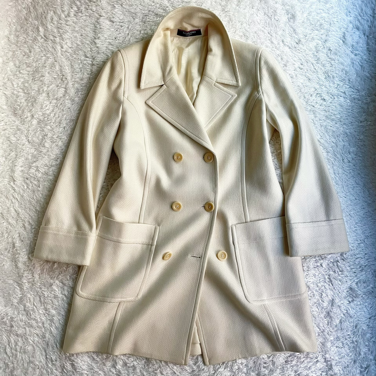 レディース ☆超美品☆LEONARD レオナール ジャケット ベージュ 9AR