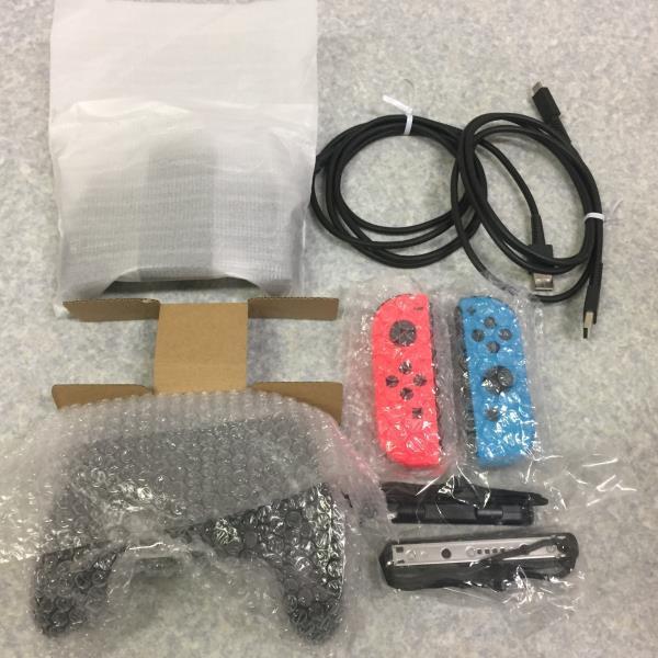 ☆ニンテンドースイッチ周辺機器3点セット！Joy-Con ネオンレッド