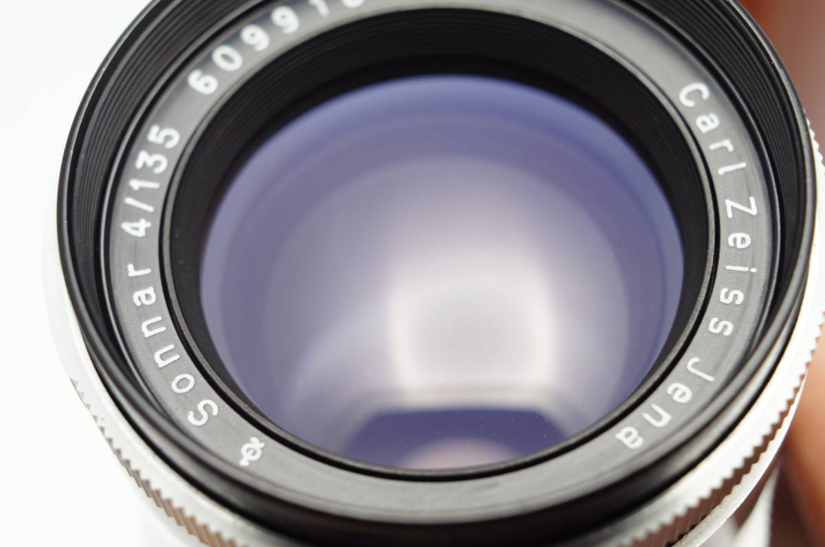 【良上品】M42 Carl Zeiss Jena Sonnar 4/135mm ツァイス ゾナー 1961年製 Carl Jena Zeiss カール イエナ 0