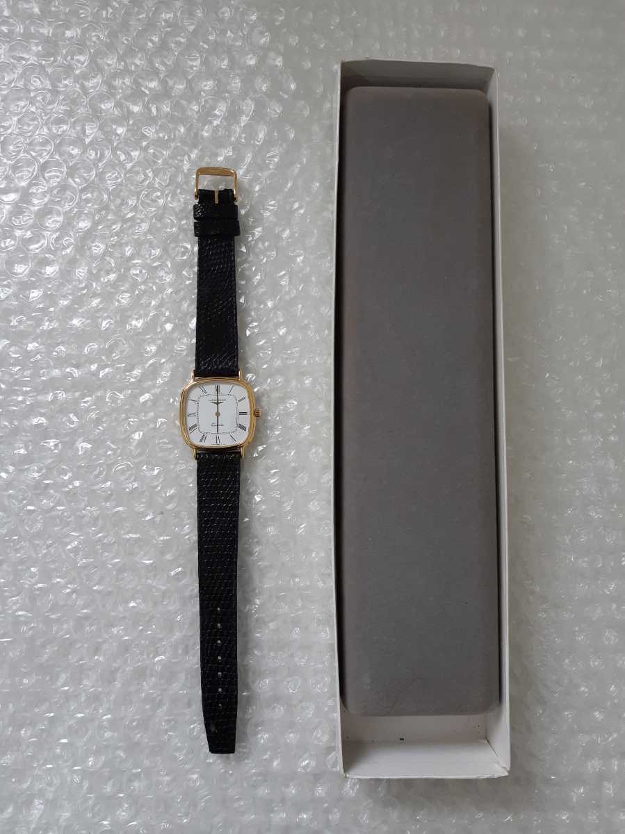 LONGINES ロンジン 腕時計 クォーツ スクエアフェイス ホワイト文字盤