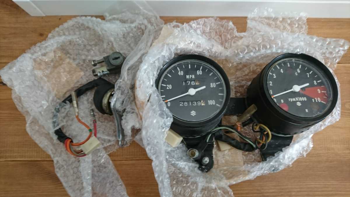 純正 GSX400F 当時物 スズキ スピードメーター GS40XF GS400 タコ