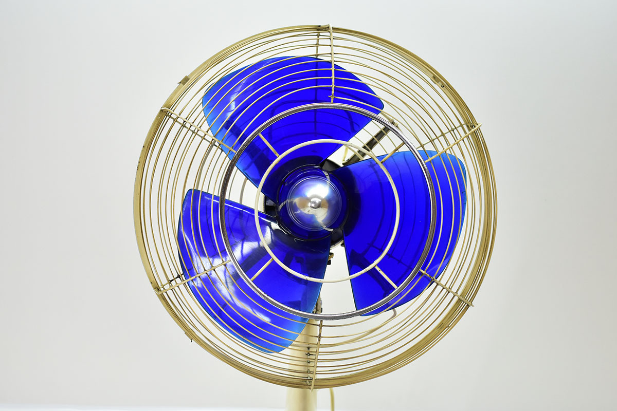 アンティック扇風機レトロ 卓上扇風機 黒 約30cm