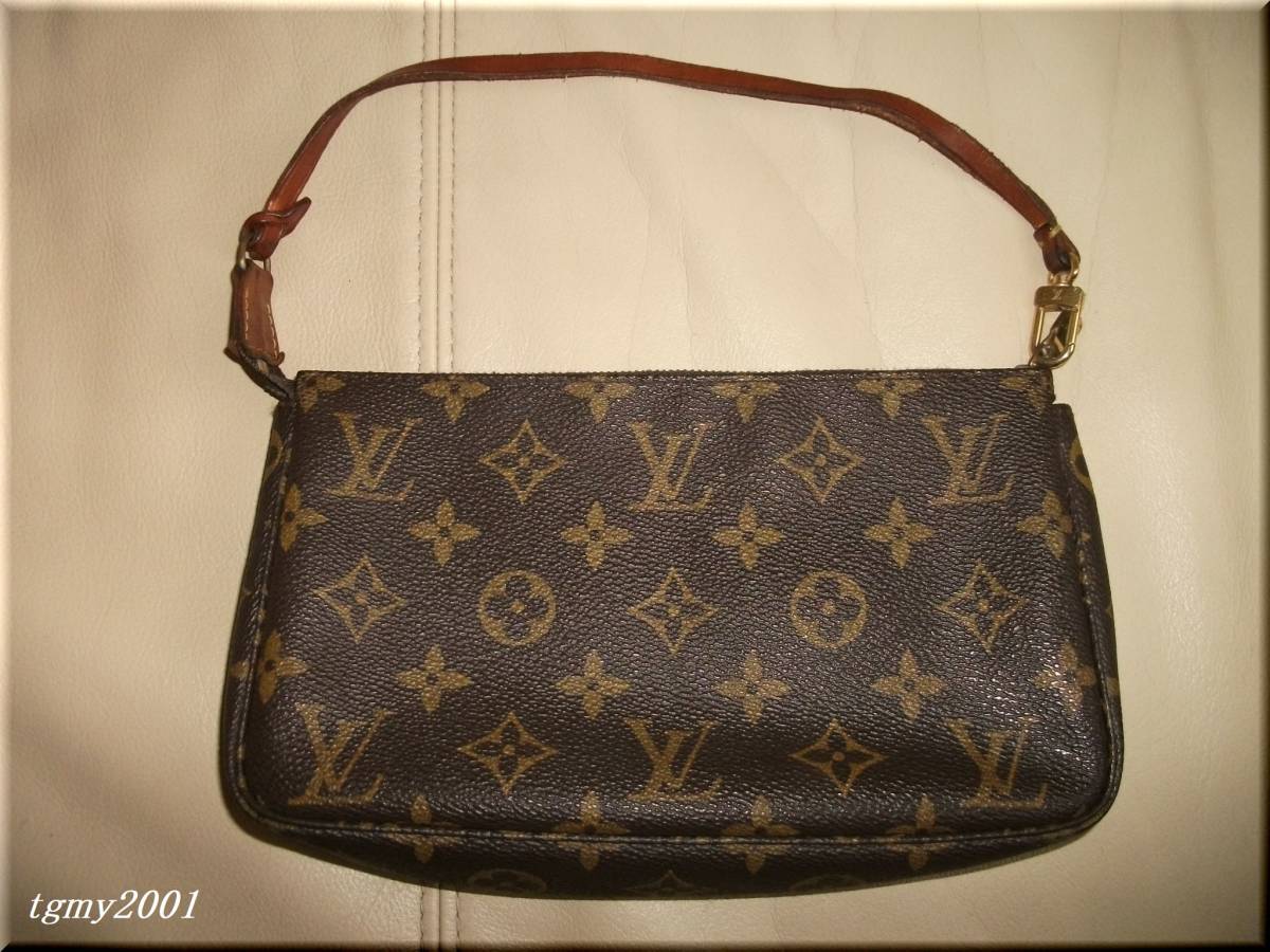 難あり LOUIS VUITTON ルイ ヴィトン ポシェット アクセソワール 
