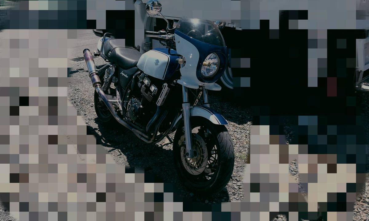 スズキGSX400インパルス(GK7CA)カチアゲ加工マフラー(エキパイ